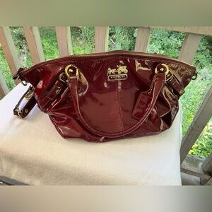 EUC COACH Madison Patent Leather Sophia Bag